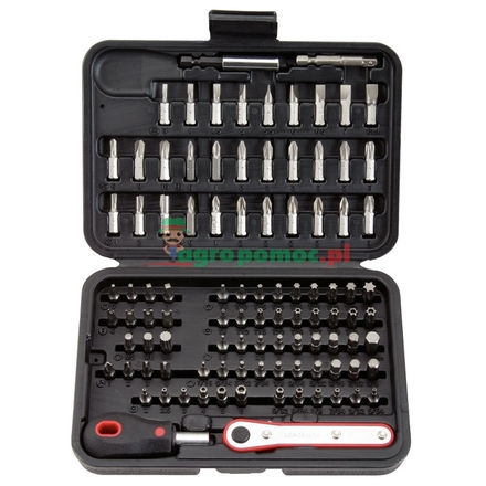 KS Tools CLASSIC security bit set, 99pcs, 1/4"