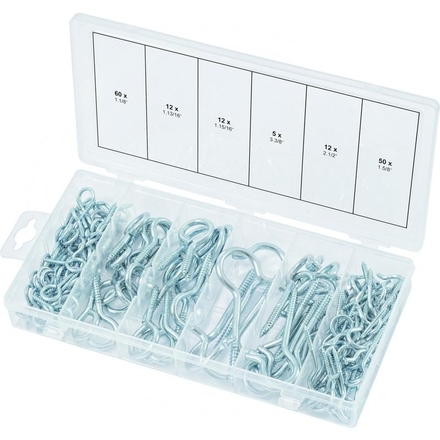 KS Tools Clip bolts & eyebolts assortment, 35 pcs