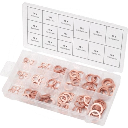 KS Tools Copper sealing rings assortment