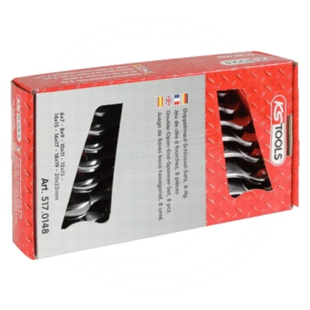 KS Tools Double OE spanner set, 10pcs,8 - 32 mm