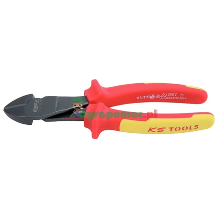 KS Tools ERGO VDE diagonal side cutter, 200mm