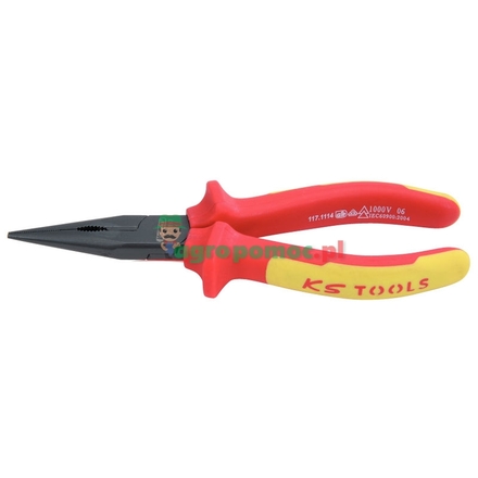 KS Tools ERGO VDE long nose plier,straight, 150mm