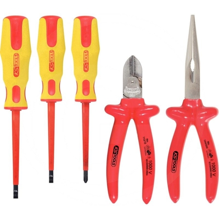 KS Tools ERGO VDE plier and screwdriver set,5pcs