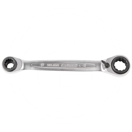 KS Tools GEAR+ 4in1 ratchet spanner, 21x27-22x24m