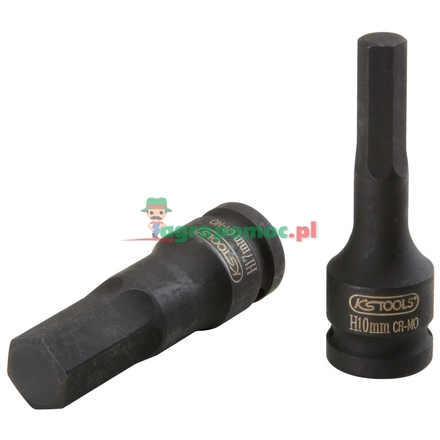 KS Tools Hex impact bit socket long, 1/2", 14mm