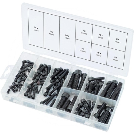 KS Tools Hexagon screws assortment, metric, 30 pcs