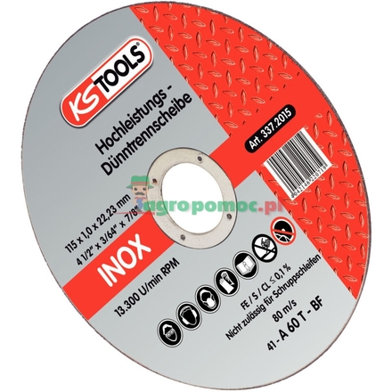 KS Tools High power ultra thin cutting disc,25pcs