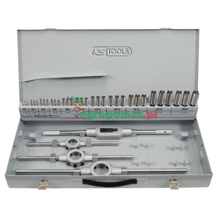 KS Tools HSS Co tap and die set, 54pcs