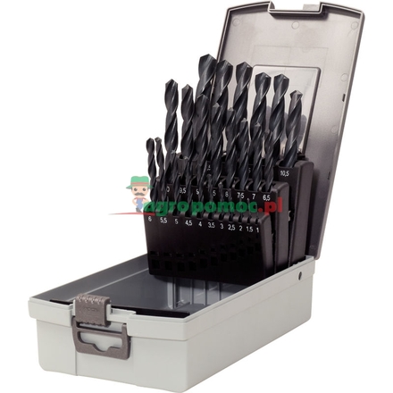 KS Tools HSS drill bit set, 25pcs, 1-13mm