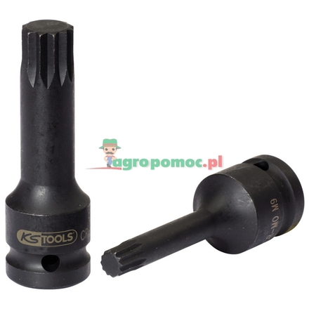 KS Tools Impact bit socket XZN, 1/2", M18, L=75mm