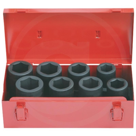 KS Tools Impact socket set, 8pcs, 1", 24-38mm