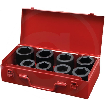 KS Tools Impact socket set, 8pcs, 1", 27-38mm