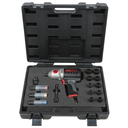 KS Tools Impact wrench set, 17pcs, 1/2", 1690Nm