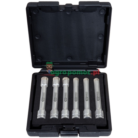 KS Tools Long reach socket set TX E, 1/2", 6pcs