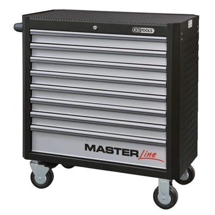 KS Tools MASTER, black roller cabinet,8 drawer