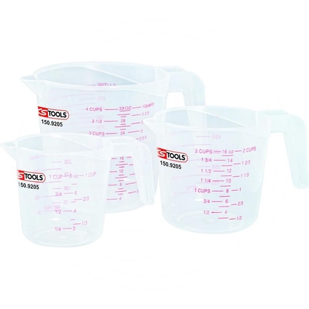 KS Tools Measuring cup set, 3 pcs