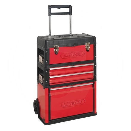 KS Tools Mobile plastic sheet steel tool box