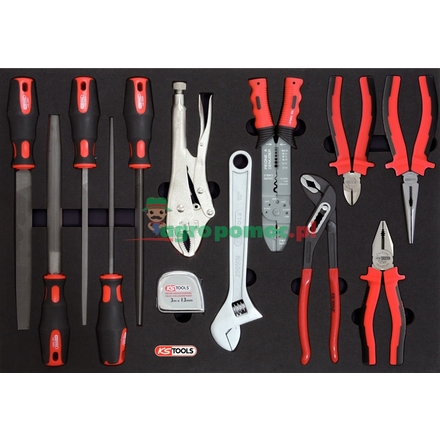 KS Tools Plier and file set, 13pcs