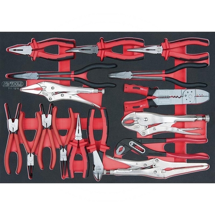 KS Tools Pliers set, 16 pcs, 1/1 system insert