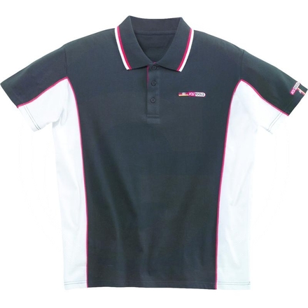 KS Tools Polo-Shirt, black-white XL