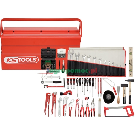 KS Tools PREMIUM plumbers kit, 116pcs, metal box