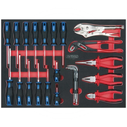 KS Tools Screwdriver and plier set, 27pcs