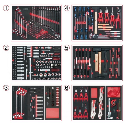 KS Tools SCS system insert set, mechanics, 404 pcs