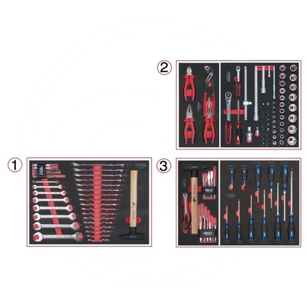 KS Tools SCS system insert set, universal, 116 pcs