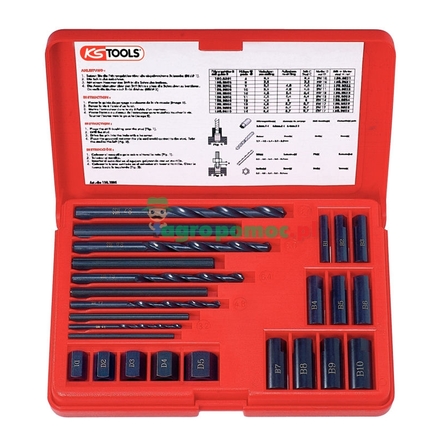 KS Tools Stud extractor set, 25pcs, M5-M16