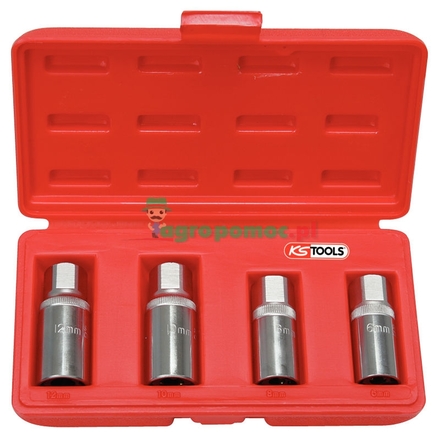 KS Tools Stud extractor set, 4pcs, 1/2", M6-M12