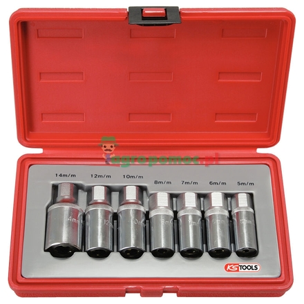 KS Tools Stud extractor set, 7pcs, 1/2", M5-M14