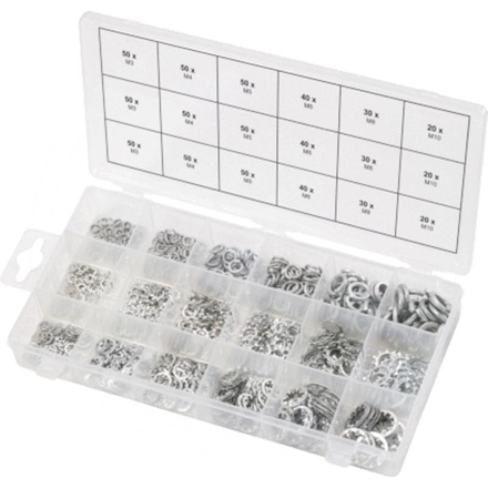 KS Tools Toothed and standard washers assortment