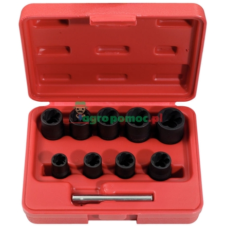 KS Tools Twist socket set, 10pcs, 3/8", 10-19mm