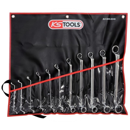 KS Tools ULTIMATE+ ring spanner set offset, 11pcs