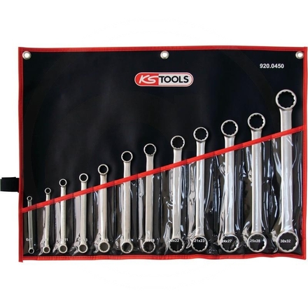 KS Tools ULTIMATE+ straight ring spannerset,12pcs