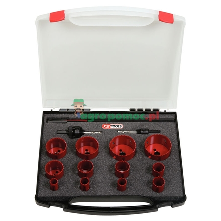 KS Tools Universal hole saw set in plastic case