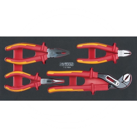 KS Tools VDE plier set, 4pcs