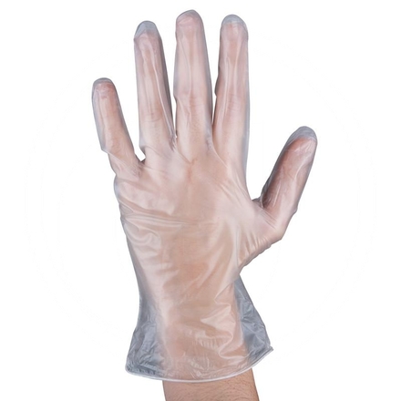 KS Tools Vinyl single-use glove,  transparent