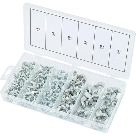 KS Tools Wing nuts assortment, M4-M10, 150 pcs