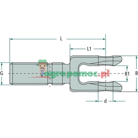 Walterscheid Fork rod | 201459