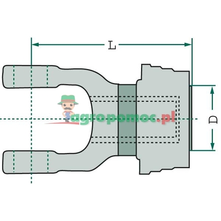 Walterscheid QS yoke | 365774, 1365774, 10.83.00+