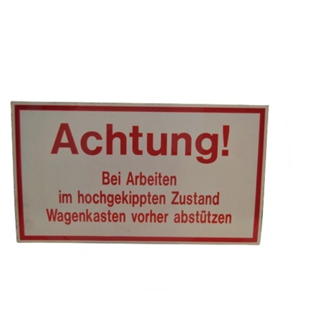 Warning sign