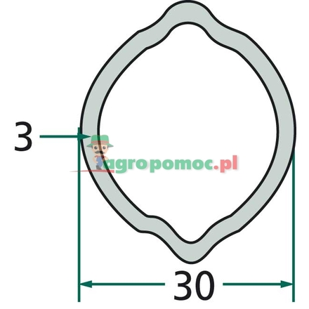 Weasler Profile pipe 3 m