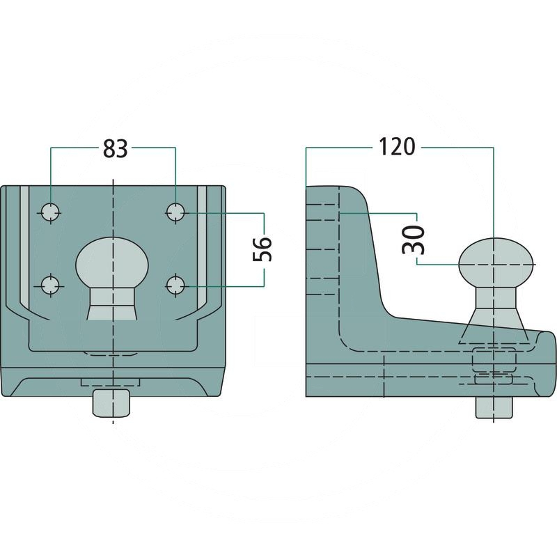 Westfalia Screw-on plate