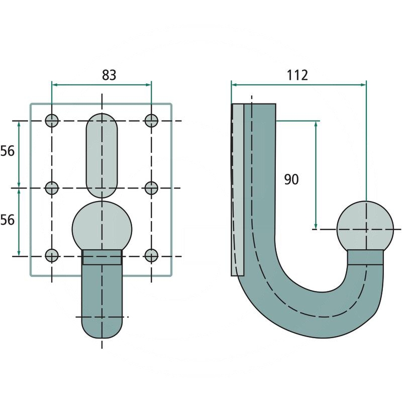 Westfalia Screw-on plate