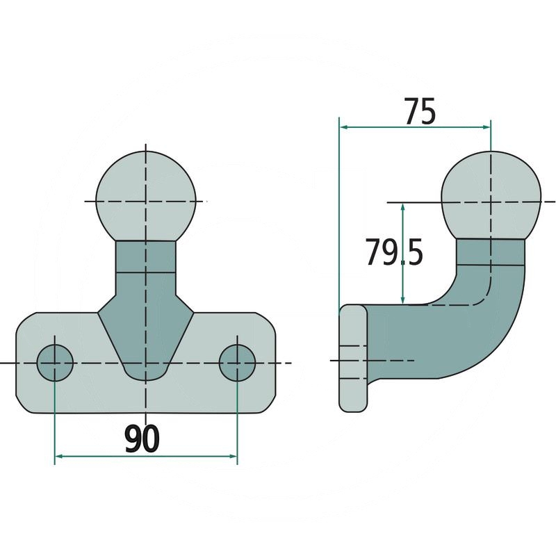 Westfalia Screw-on plate