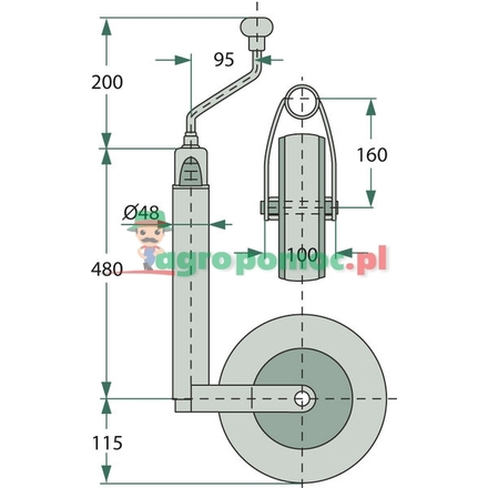 Winterhoff Jockey wheel