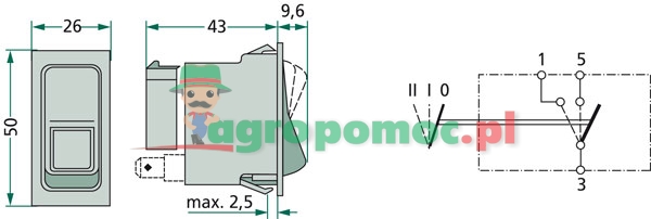 Hella Rocker switch SWF 511026, 511027, 511028 (4556RH 004570151 ...